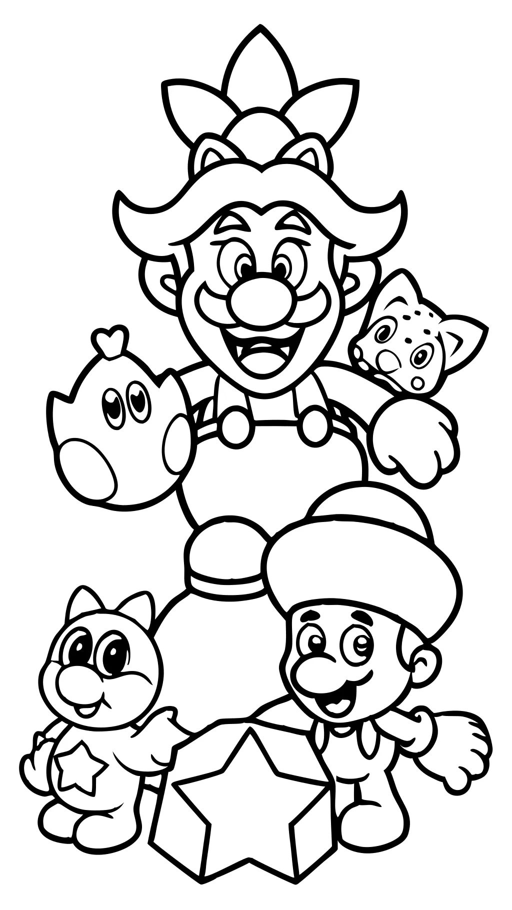 Página para colorear de Super Mario Bros